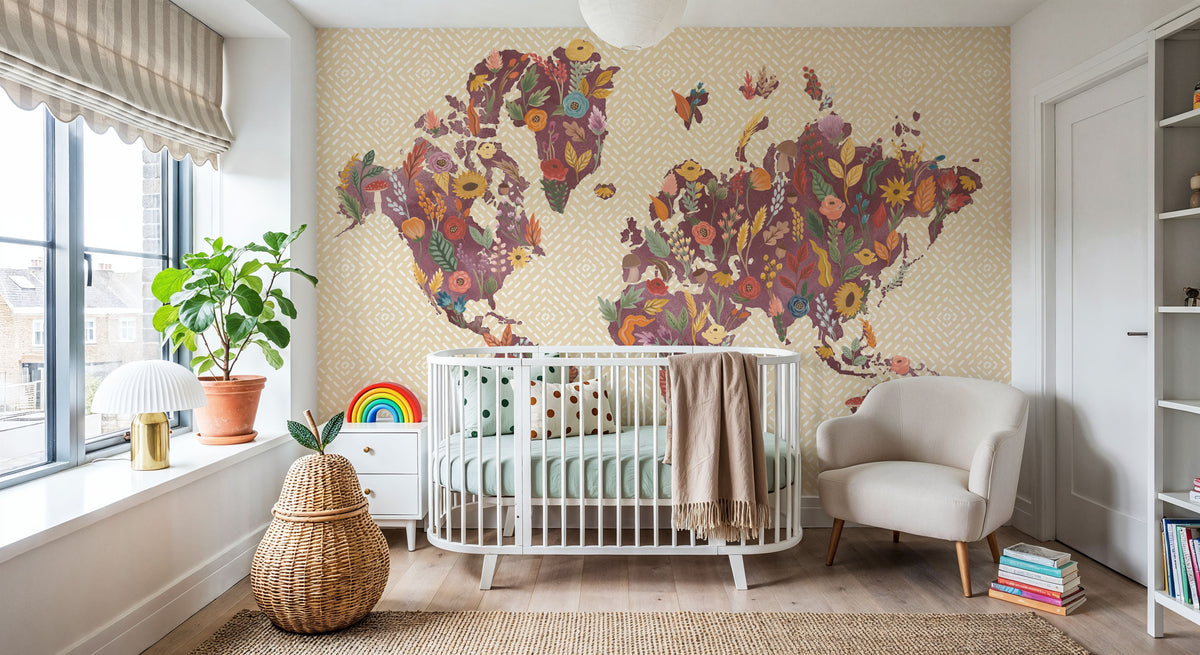 Harvest Garden World Mural Wallpaper - room preview 05