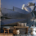 Metallic Riverside Curve Mural Wallpaper - room preview 05