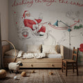 Holiday Traditions I Red Mural Wallpaper - room preview 05
