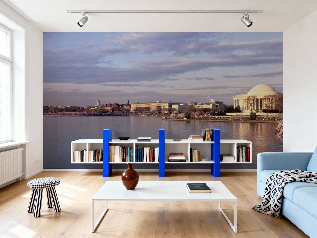Cherry Blossom Monuments Mural Wallpaper - room preview 05