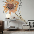 Apricot Sunflower I Mural Wallpaper - room preview 05