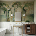 Silver Orchids I Mural Wallpaper - room preview 05