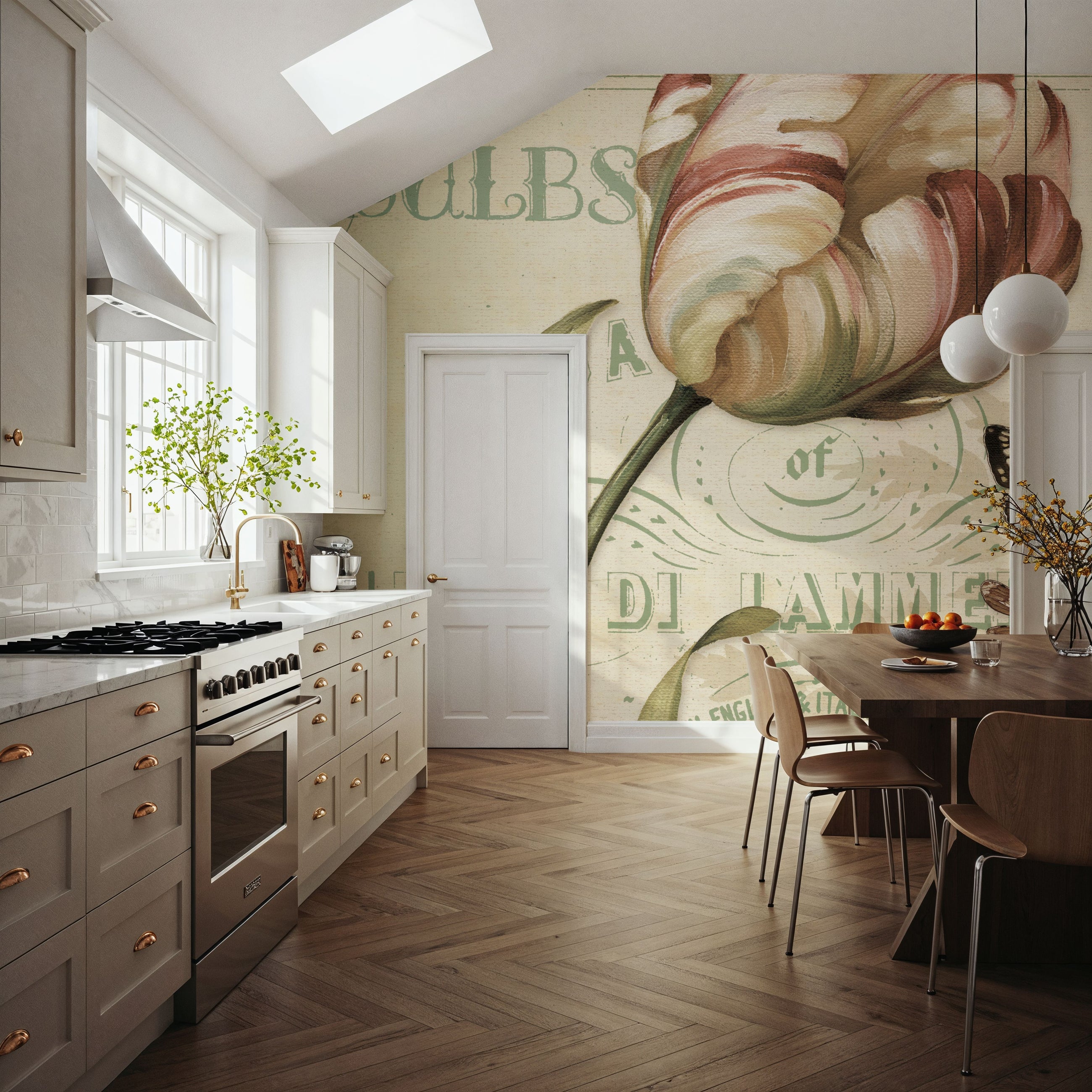 Mothers Treasure IV Vintage Square Mural Wallpaper