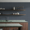 Tailor's Pin Stripe, Pacific Ocean Mural Wallpaper - room preview 05
