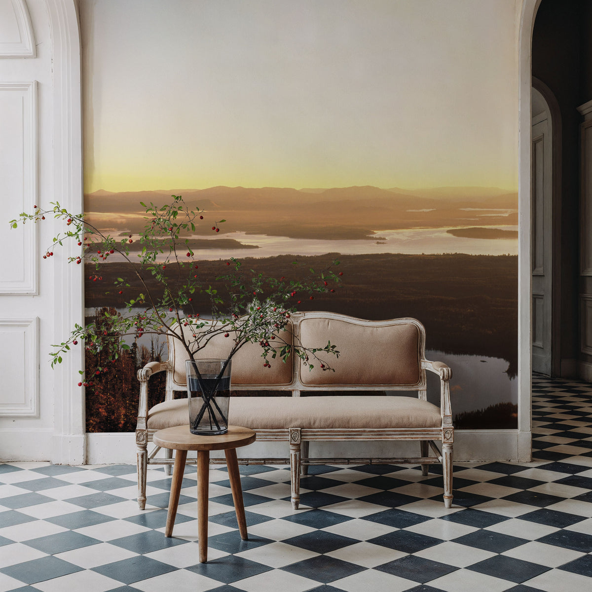 Golden Ascent Mural Wallpaper - room preview 05