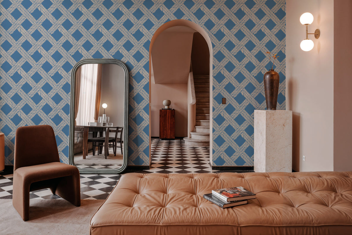Seafood Shanty Baby Blue I Mural Wallpaper - room preview 05