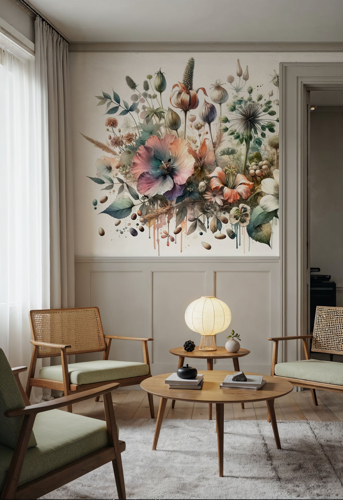 Symphony of Botanical Wonders Mural Wallpaper - room preview 05