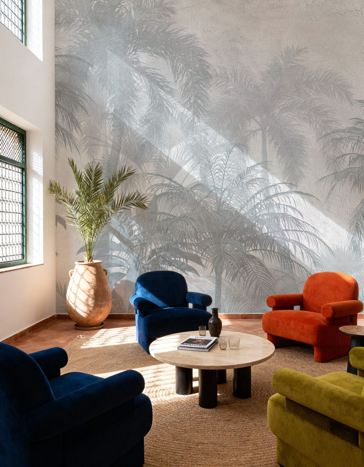 Swaying Palm Trees Mural Wallpaper - room preview 05