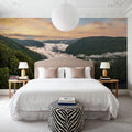 Misty Valley Mural Wallpaper - room preview 05