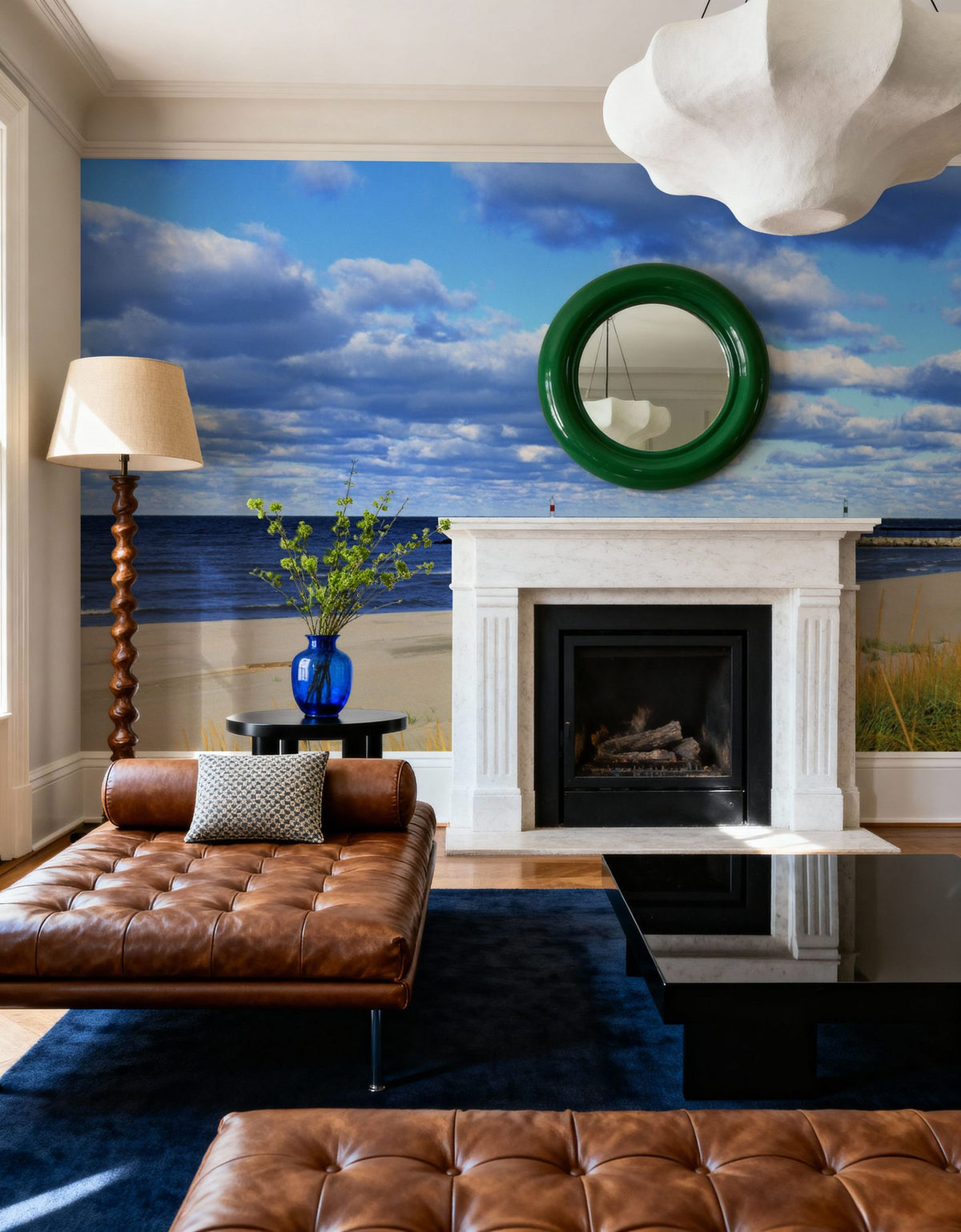 Coastal Lighthouse Haven Mural Wallpaper - room preview 05