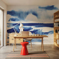 Ocean Blue Pt.2 Mural Wallpaper - room preview 05
