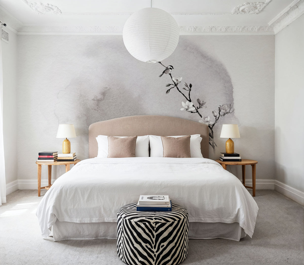 Magnolia & Birds Mural Wallpaper - Edition 4 - room preview 05