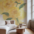Dimensional Peony II Mural Wallpaper - room preview 05