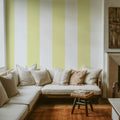 Circus Stripes, Yellow Mural Wallpaper - room preview 05