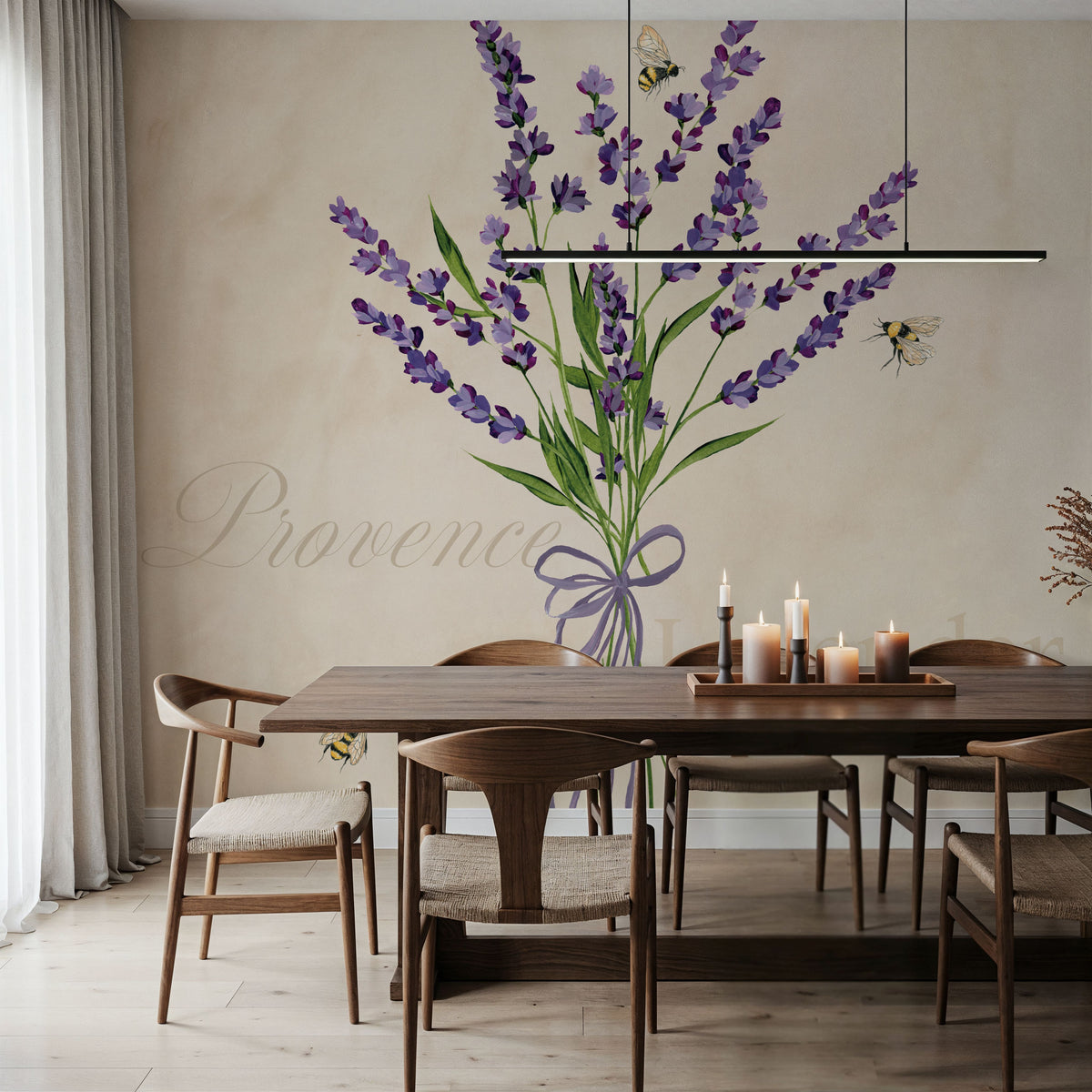 Lavender Bliss I Mural Wallpaper - room preview 05
