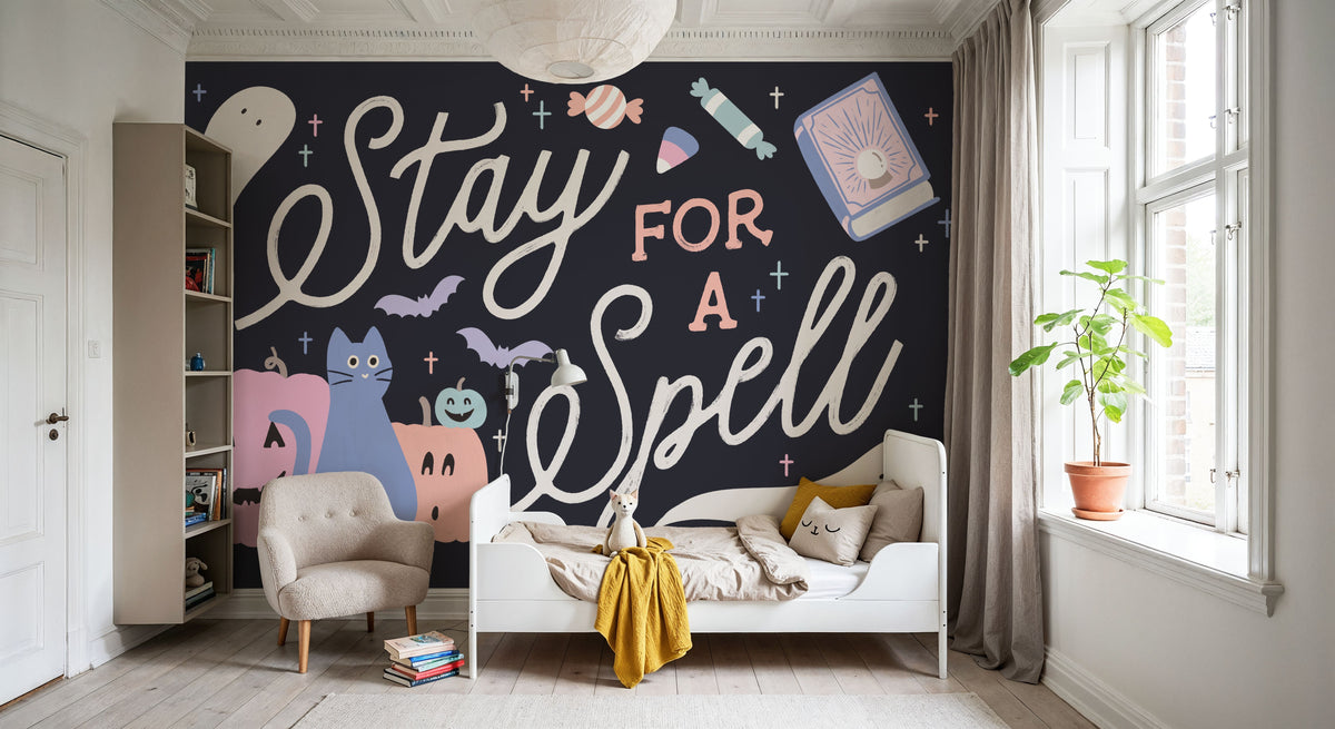 Trick or Treat I Pastel Mural Wallpaper - room preview 05