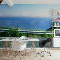 Coastal Highway Journey Blue Mural Wallpaper - room preview 05
