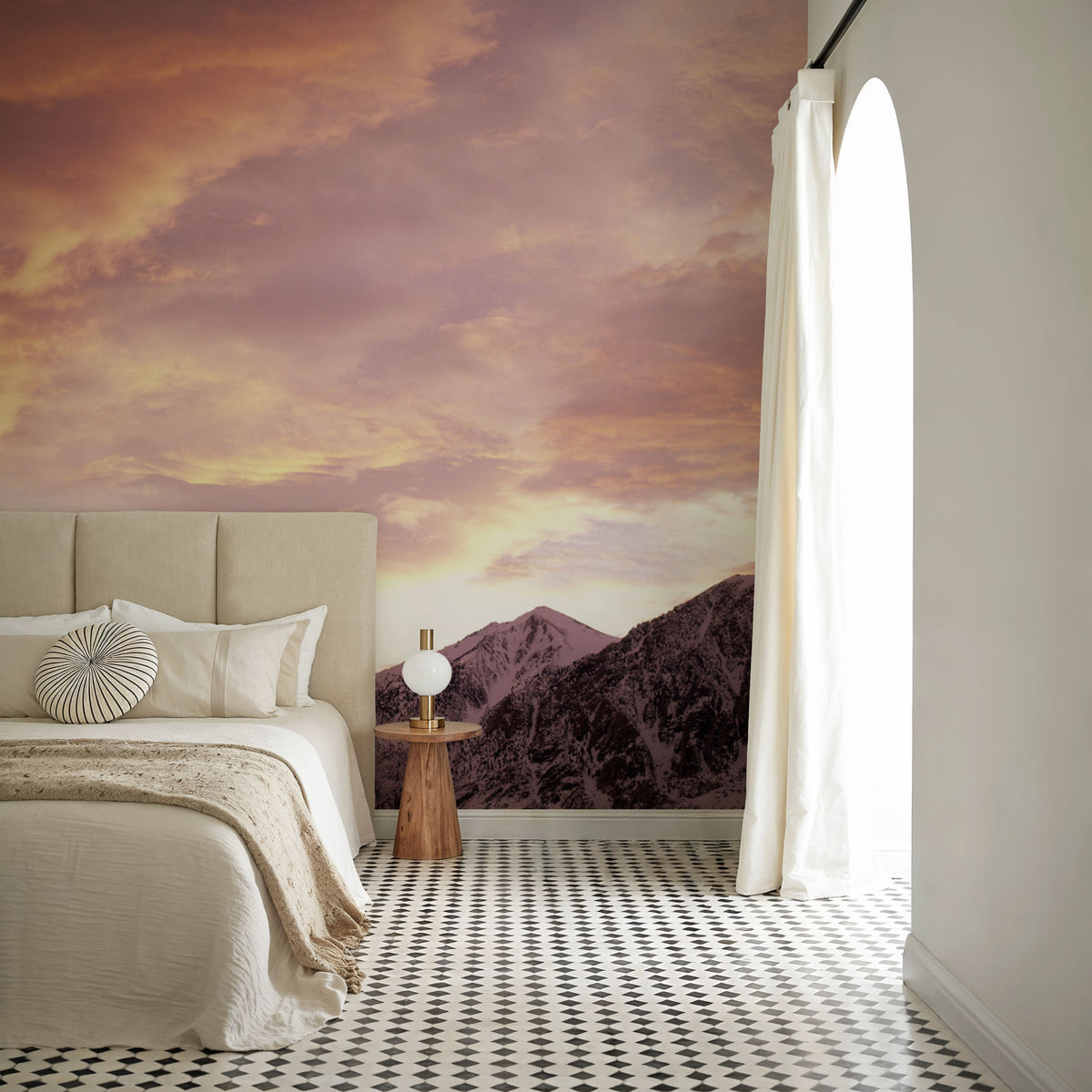 Alpine Twilight Mural Wallpaper - room preview 05
