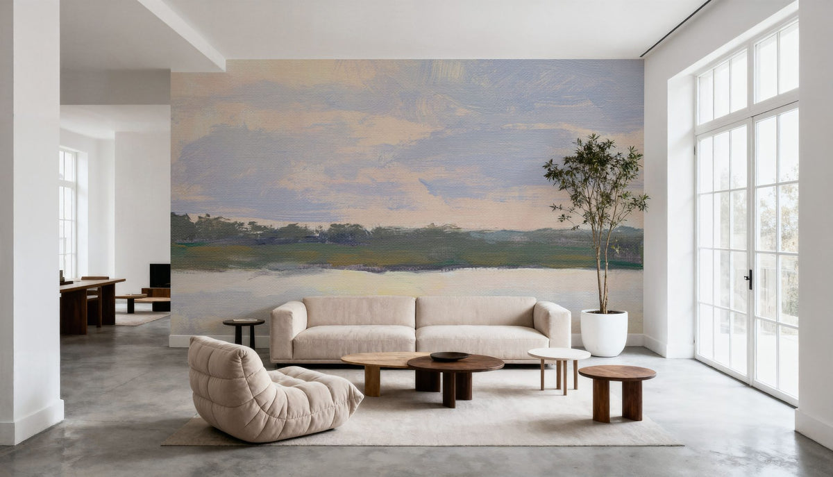 Peace Sunrise on the Water Mural Wallpaper - room preview 05