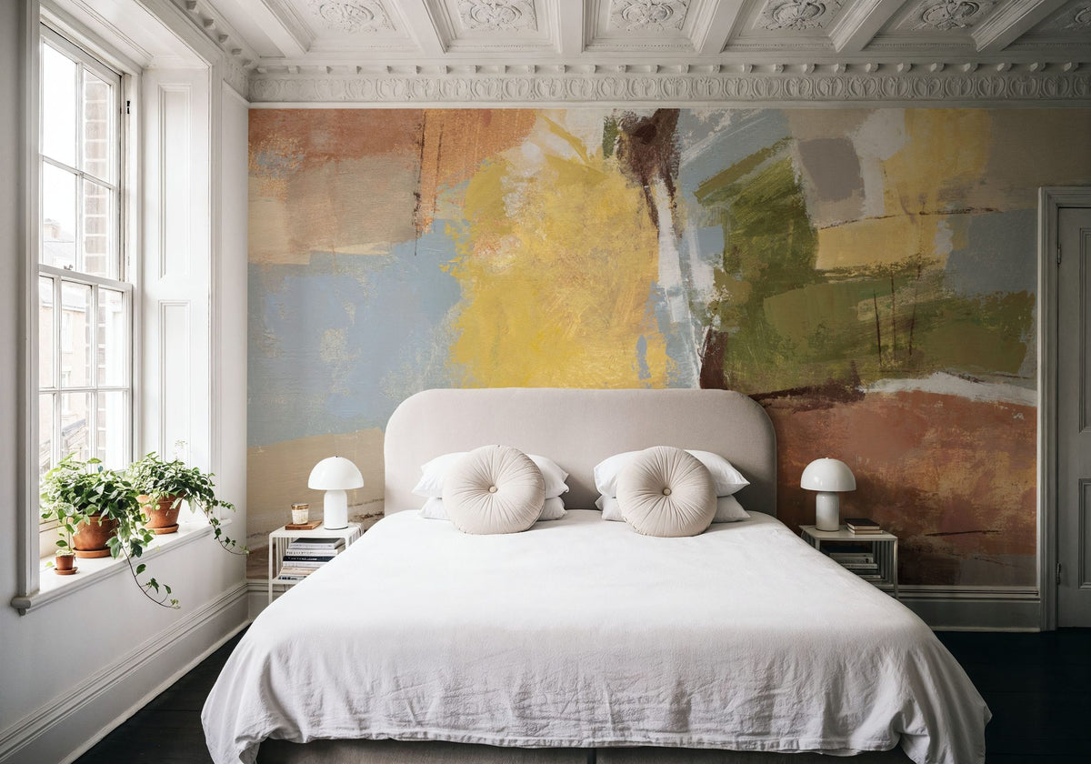Crossing the River Mural Wallpaper - room preview 05