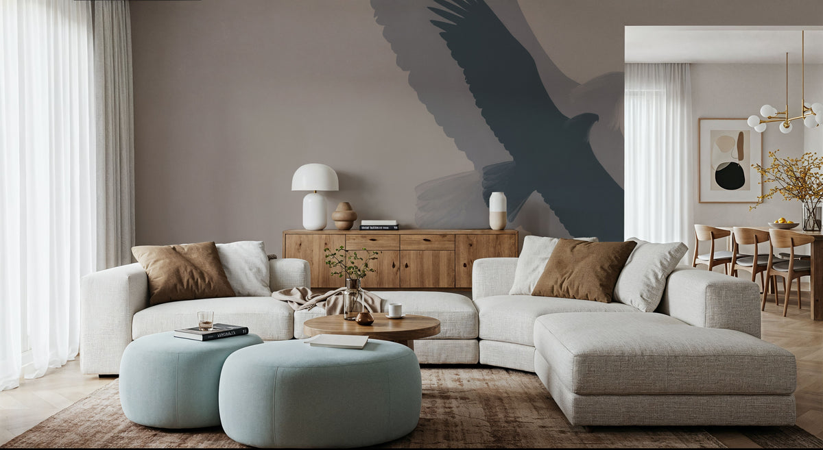 Double Eagle Flight Mural Wallpaper - room preview 05