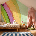 Watercolor Rainbow Mural Wallpaper - room preview 05