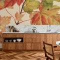 Fall Leaves II Muted Mural Wallpaper - room preview 05