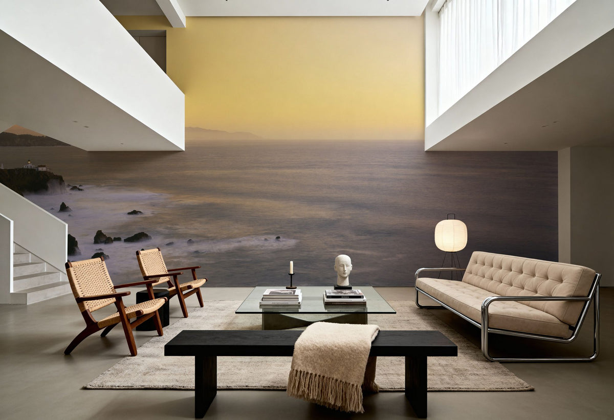 Sunset Lighthouse Haven Mural Wallpaper - room preview 05