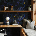 Moonlight Forest, Dark Mural Wallpaper - room preview 05