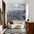 Swiss Winter Panorama Mural Wallpaper - room preview 05