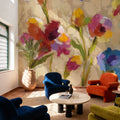 Bold Bright Flowers II Mural Wallpaper - room preview 05