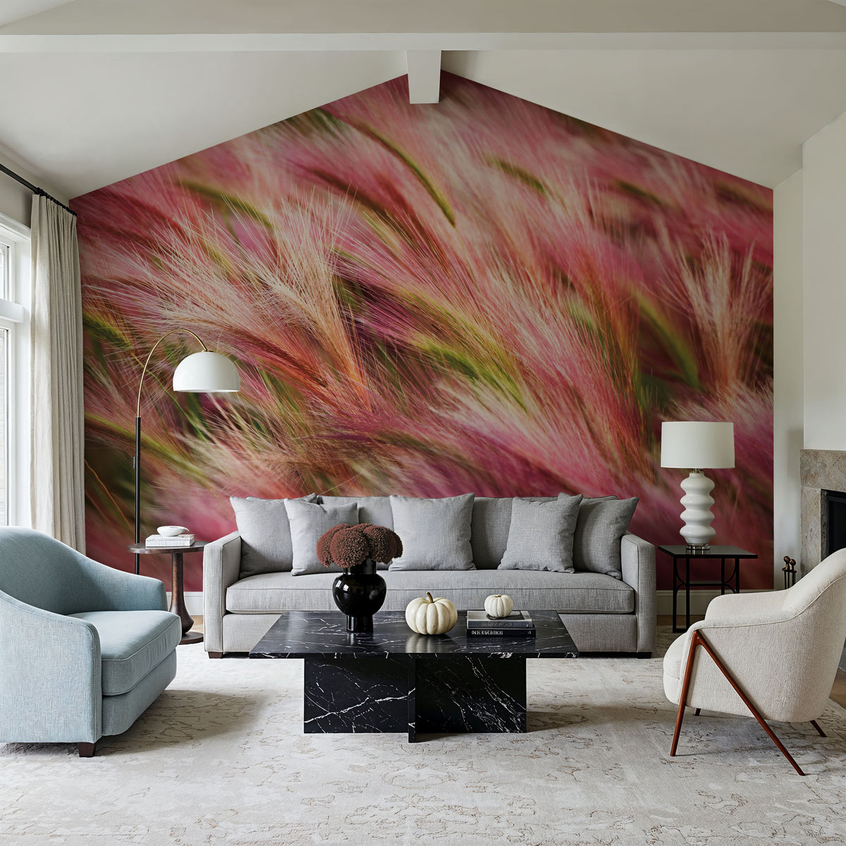 Foxtail Barley Mural Wallpaper - room preview 05