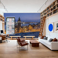 Twilight Timekeeper Mural Wallpaper - room preview 05