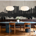 Myrtle Beach South Carolina Skyline Concrete Mural Wallpaper - room preview 05