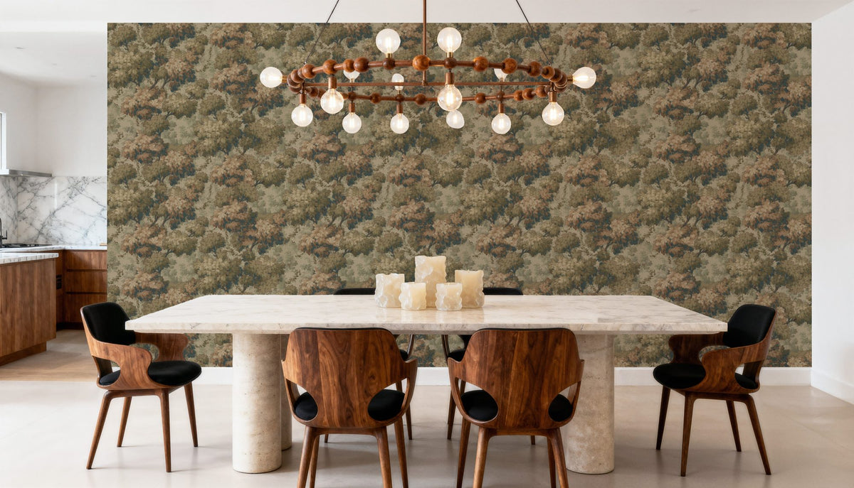 Greenwood Linden, Rustic Foliage Mural Wallpaper - room preview 05