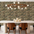 Greenwood Linden, Rustic Foliage Mural Wallpaper - room preview 05