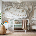 Oak Hill Slumber, Beige Mural Wallpaper - room preview 05