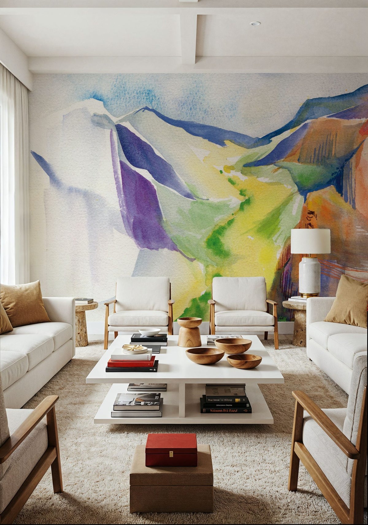 Verdant Valley Mural Wallpaper - room preview 05
