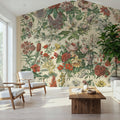 French Flower Chart Mural Wallpaper - room preview 05