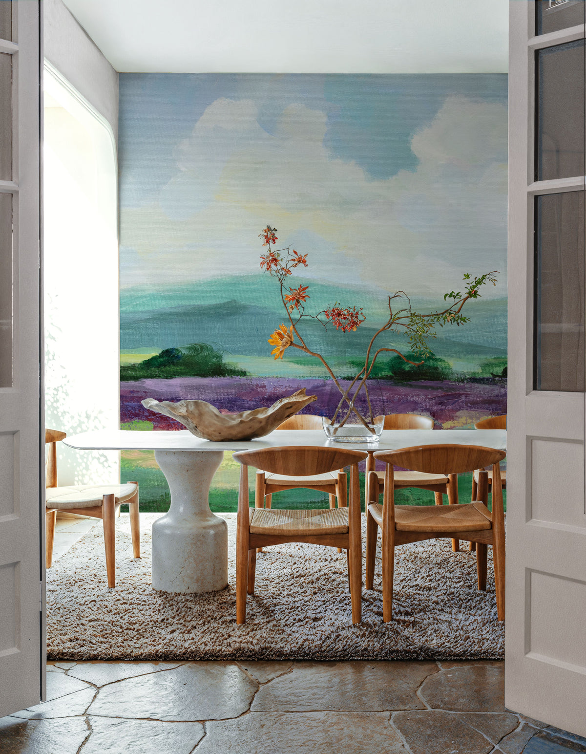 May Lavender Field II Mural Wallpaper - room preview 05