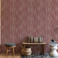 Swaying Lines, Brick Mural Wallpaper - room preview 05
