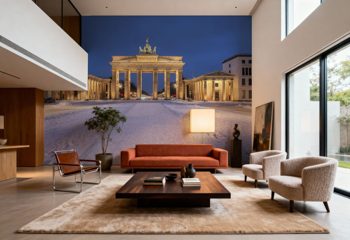 Brandenburger Tor in Winter Mural Wallpaper - room preview 05