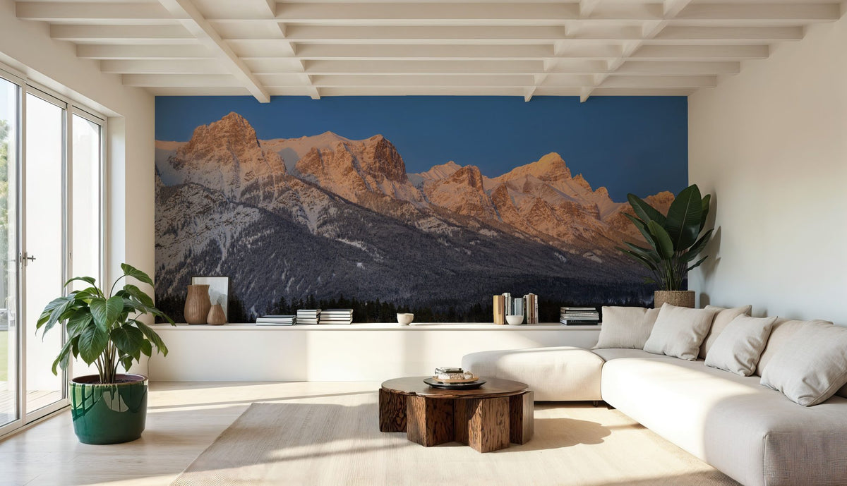 Mount Rundle Sunrise Mural Wallpaper - room preview 05