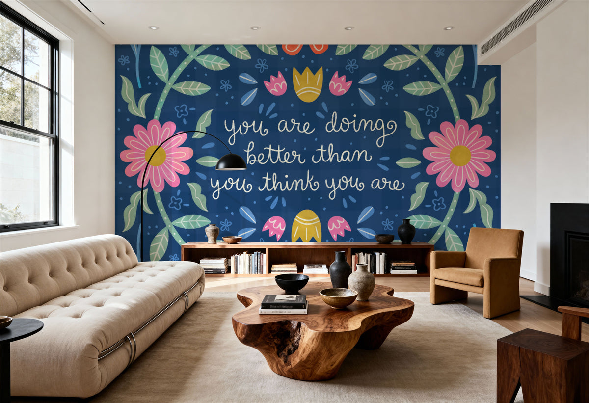 Bloom Bright IV Mural Wallpaper - room preview 05