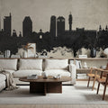 Santiago De Chile Skyline Concrete Mural Wallpaper - room preview 05