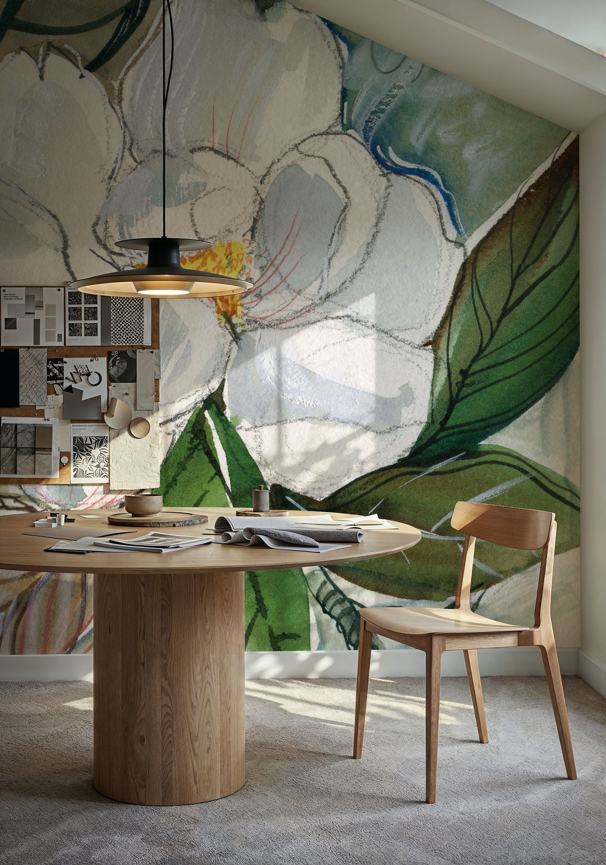 Graceful Peony Mural Wallpaper - room preview 05