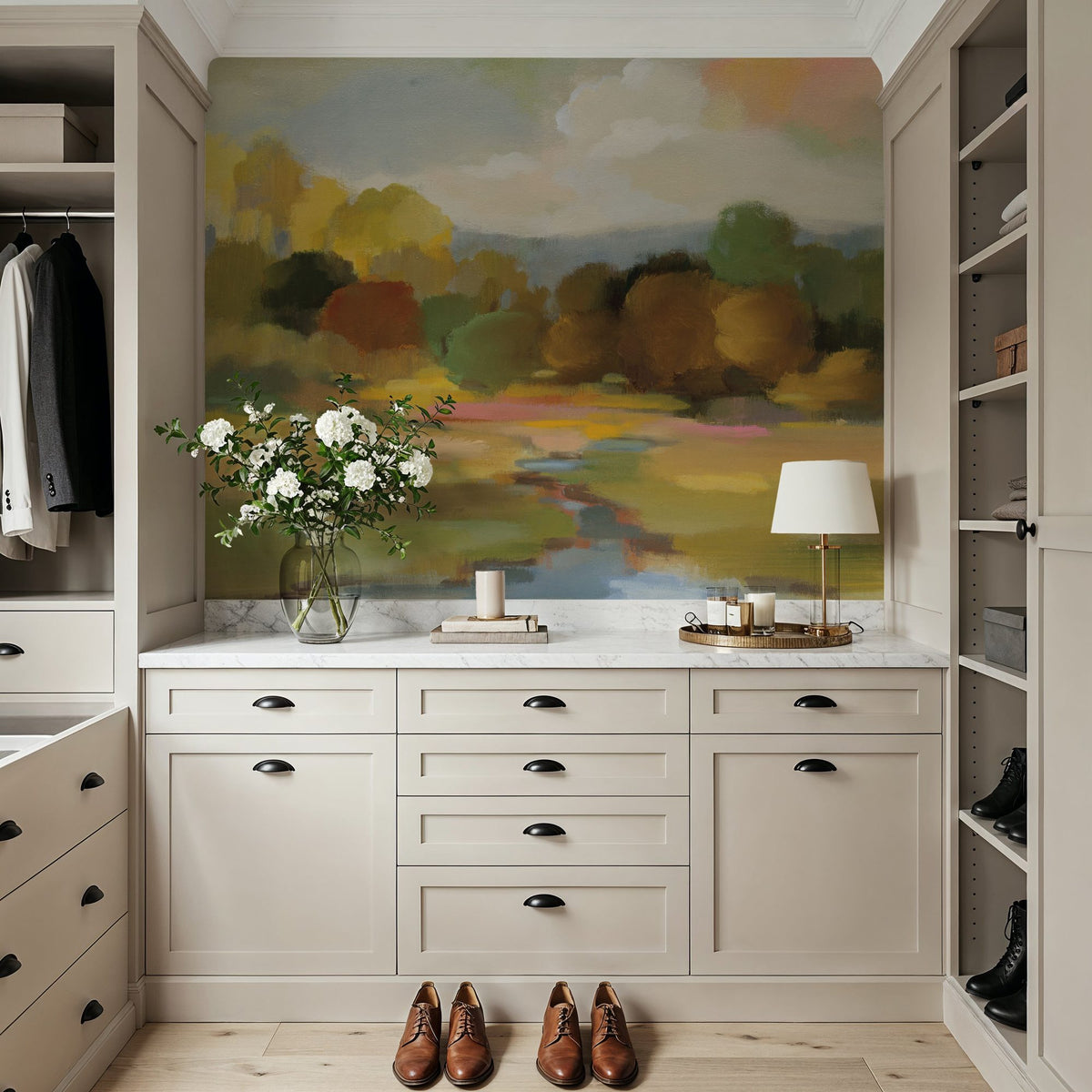 Yellow Trees Mural Wallpaper - room preview 05