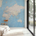 World Map Cities - Benning Mural Wallpaper - room preview 05