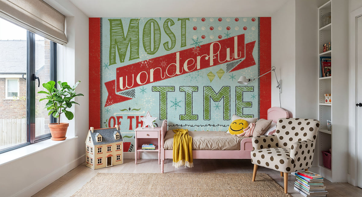 Holiday Talk Light I Mural Wallpaper - room preview 05