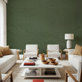Green Plaster Mural Wallpaper - room preview 05